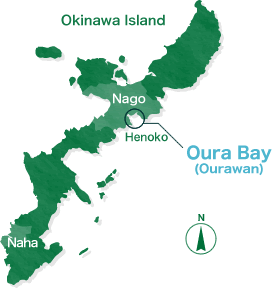 map of oura bay